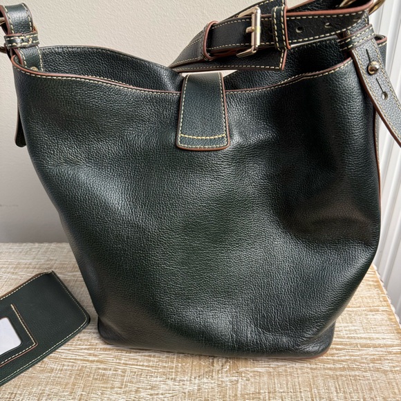 Dooney & Bourke Green and Brown Leather Shoulder Bag with Hobo Style, & Acc. UGC - Picture 8 of 16